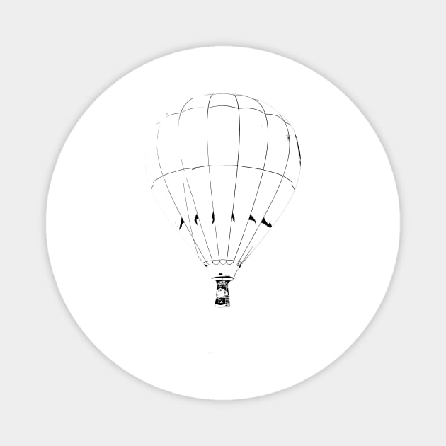 flight on a Hot Air Balloon Magnet by hrambut